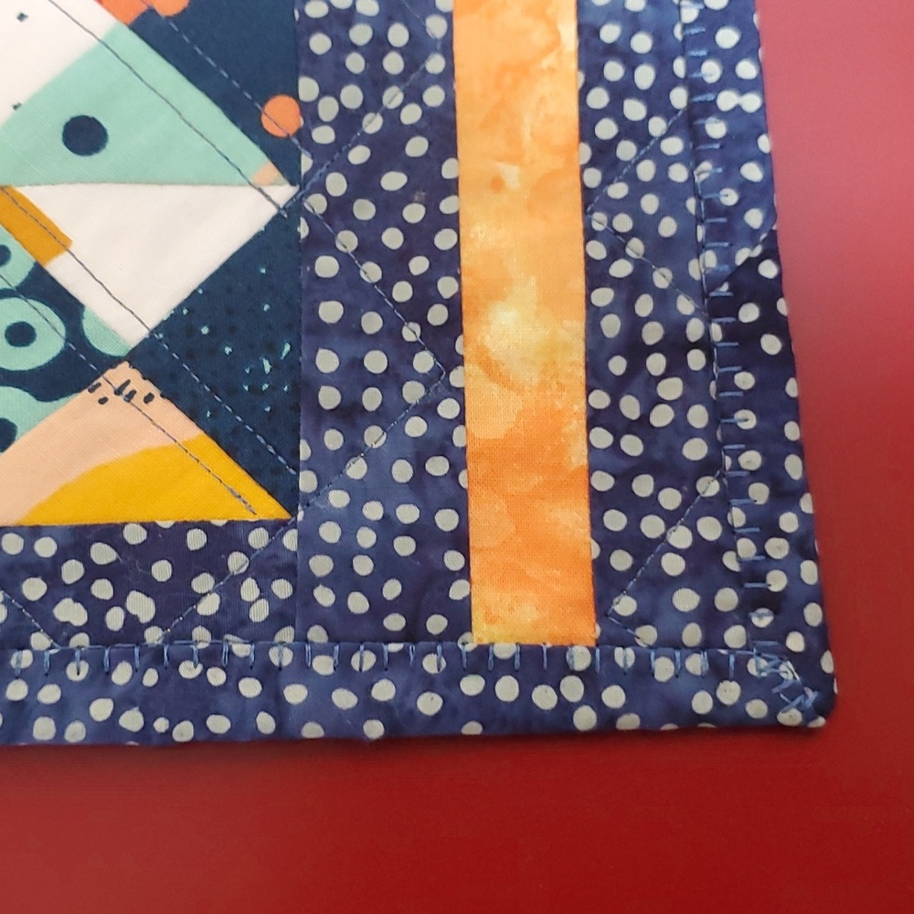 Homemade quilted table runner - Picture 3 of 4